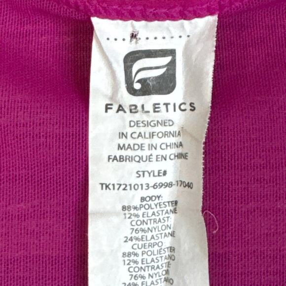 Fabletics Hayden Tank Top Tech Train Performance Pink Size Medium - Picture 7 of 9